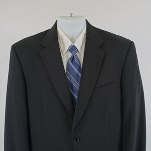 Hart Schaffner Marx‎ Wool Black 2 Button Blazer 42L